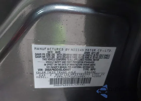 2025 Nissan Kicks Sr Intelligent Awd z USA, uszkodzony, nr VIN 3N8AP6DD4SL434481